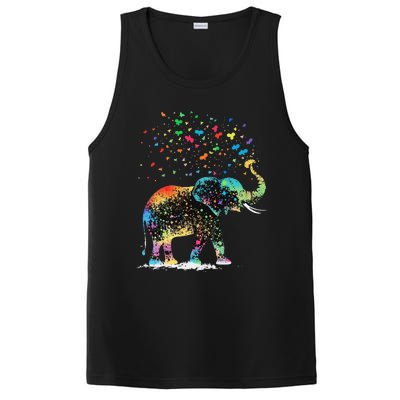 Cute Elephant Lover Animal On Elephant PosiCharge Competitor Tank