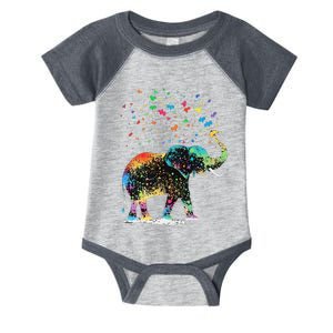 Cute Elephant Lover Animal On Elephant Infant Baby Jersey Bodysuit