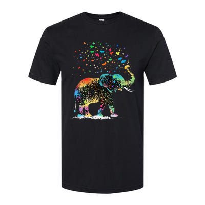 Cute Elephant Lover Animal On Elephant Softstyle CVC T-Shirt