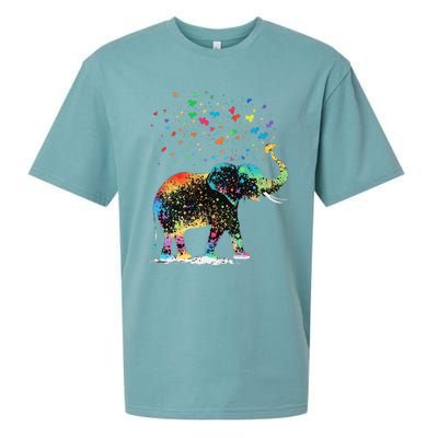 Cute Elephant Lover Animal On Elephant Sueded Cloud Jersey T-Shirt