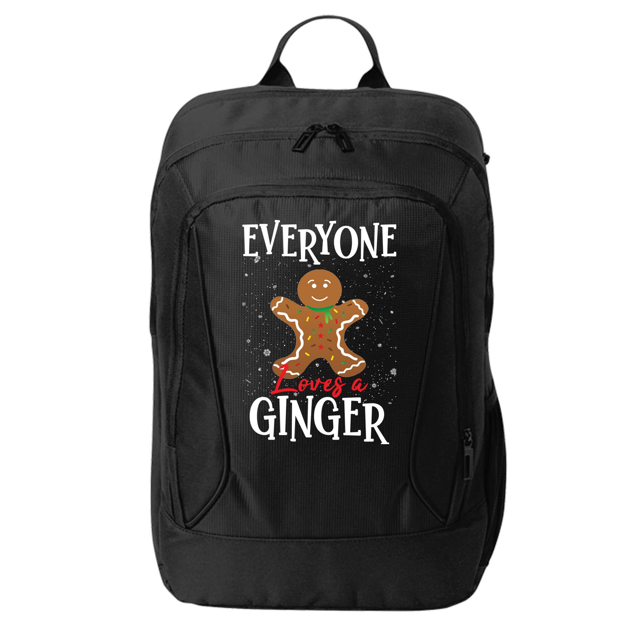 Christmas Everyone Loves A Ginger Funny Baker City Backpack