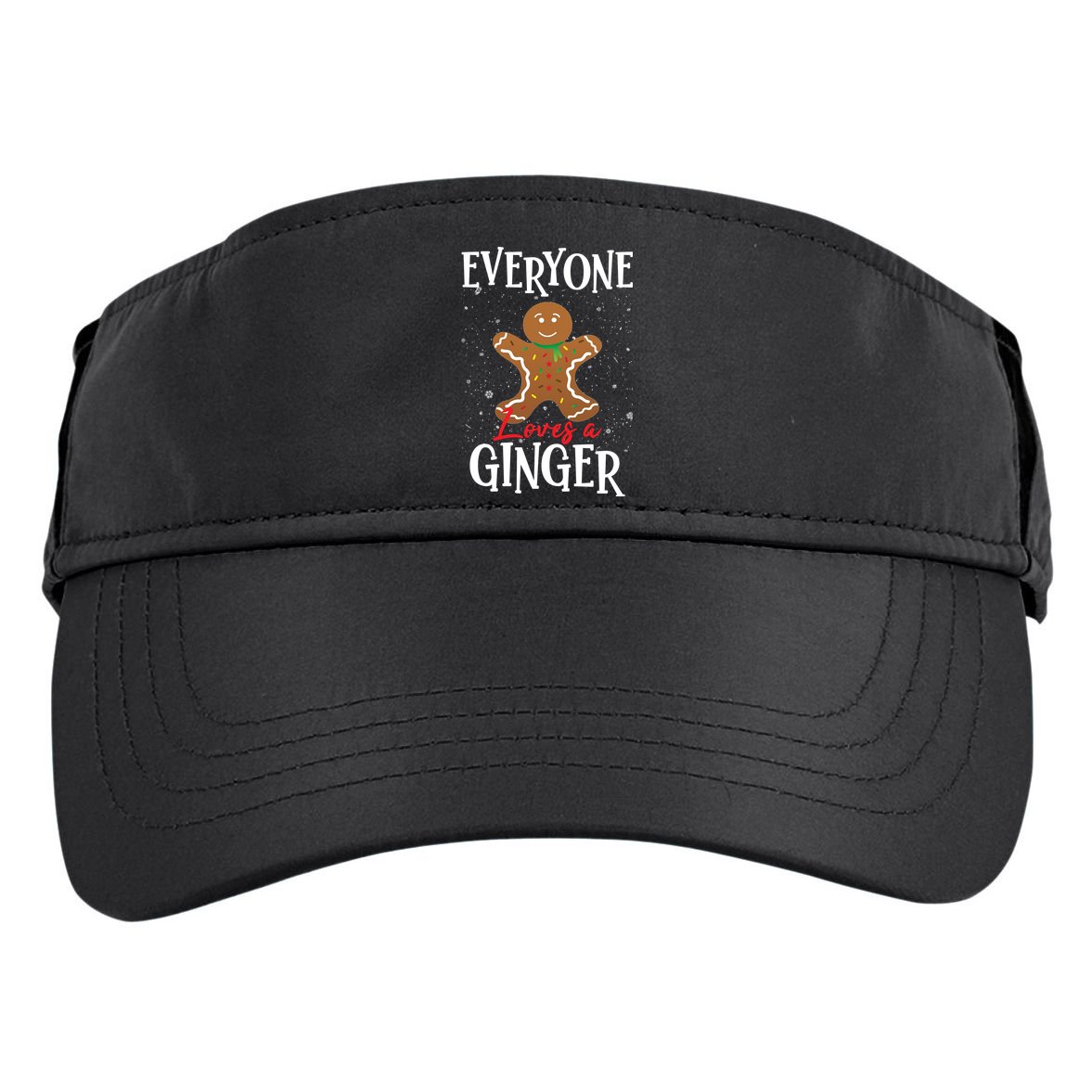 Christmas Everyone Loves A Ginger Funny Baker Adult Drive Performance Visor