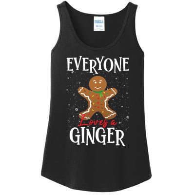 Christmas Everyone Loves A Ginger Funny Baker Ladies Essential Tank