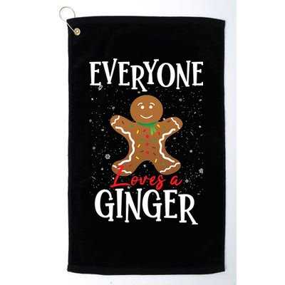 Christmas Everyone Loves A Ginger Funny Baker Golf Towel