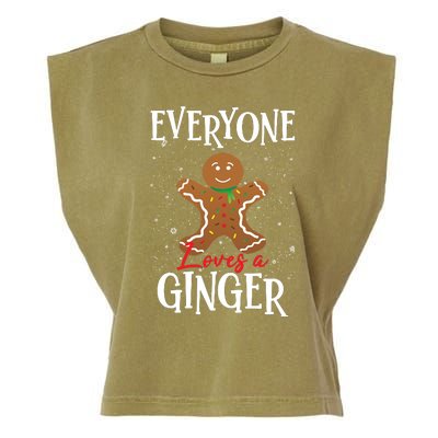 Christmas Everyone Loves A Ginger Funny Baker Garment-Dyed Women's Muscle Tee