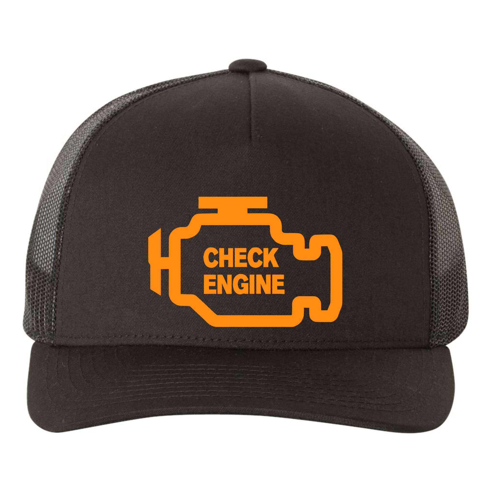 Check Engine Light Yupoong Adult 5-Panel Trucker Hat