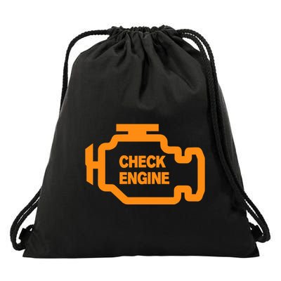 Check Engine Light Drawstring Bag