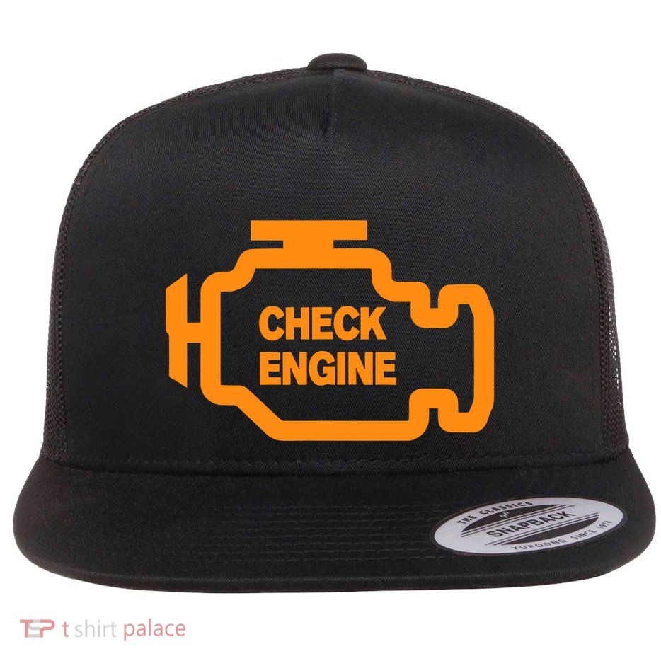 Check Engine Light Flatbill Hat