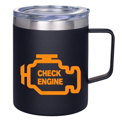 Check Engine Light 12oz Stainless Steel Coffee Mug