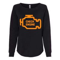 Check Engine Light Womens California Wash Sweatshirt