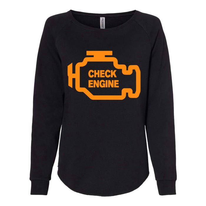 Check Engine Light Womens California Wash Sweatshirt