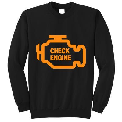Check Engine Light Tall Sweatshirt