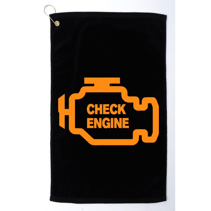 Check Engine Light Golf Towel
