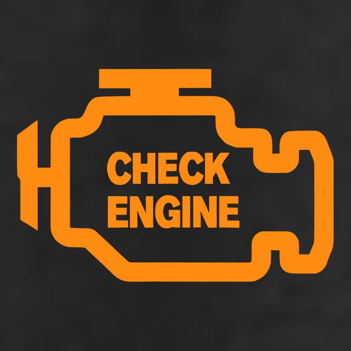 Check Engine Light Golf Towel