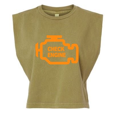 Check Engine Light Garment-Dyed Women's Muscle Tee