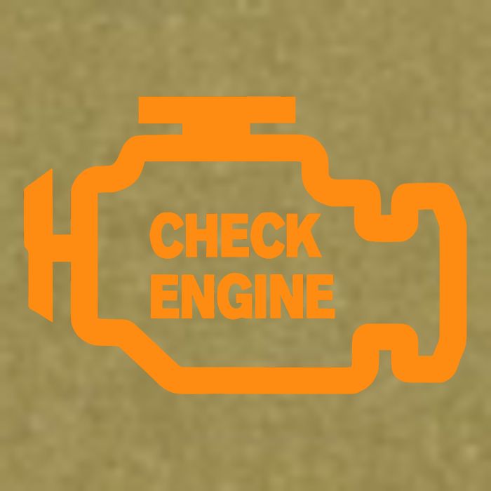 Check Engine Light Garment-Dyed Women's Muscle Tee