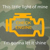 Check Engine Light This Little Light Of Mine Legacy Tie Dye Trucker Hat