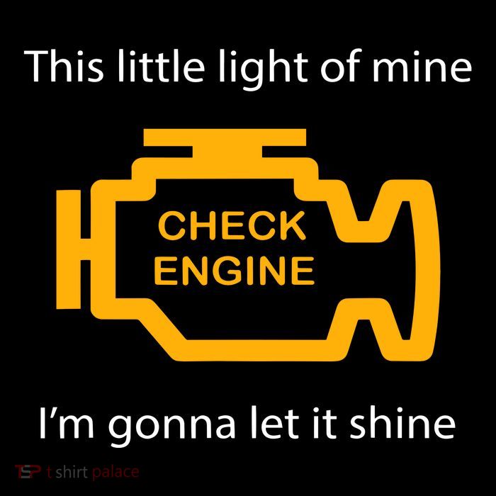 Check Engine Light This Little Light Of Mine 16 in Basic Backpack