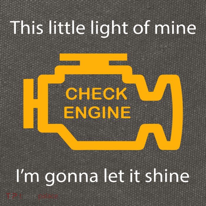 Check Engine Light This Little Light Of Mine Cotton Canvas Backpack