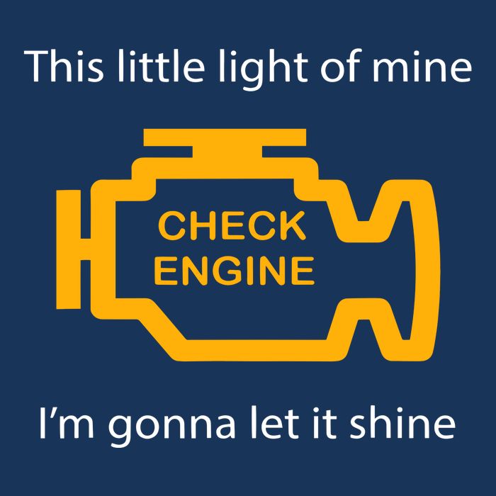 Check Engine Light This Little Light Of Mine Infant Baby Jersey Bodysuit