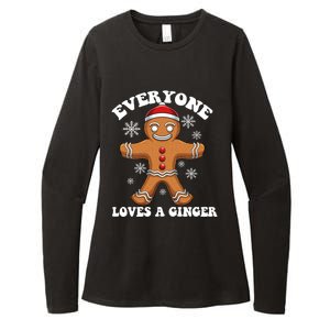 Christmas Everyone Loves A Ginger Funny Holiday Print Gift Womens CVC Long Sleeve Shirt