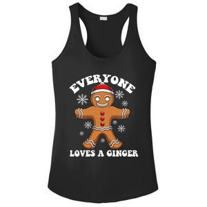 Christmas Everyone Loves A Ginger Funny Holiday Print Gift Ladies PosiCharge Competitor Racerback Tank