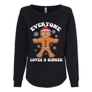 Christmas Everyone Loves A Ginger Funny Holiday Print Gift Womens California Wash Sweatshirt