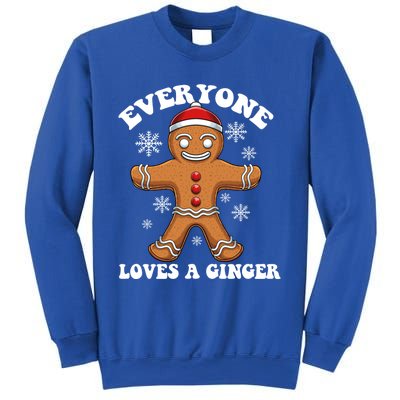 Christmas Everyone Loves A Ginger Funny Holiday Print Gift Sweatshirt