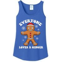 Christmas Everyone Loves A Ginger Funny Holiday Print Gift Ladies Essential Tank