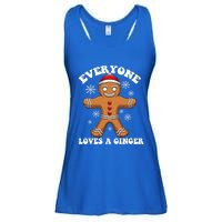 Christmas Everyone Loves A Ginger Funny Holiday Print Gift Ladies Essential Flowy Tank