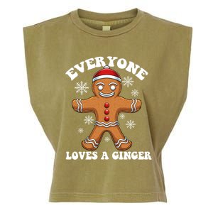 Christmas Everyone Loves A Ginger Funny Holiday Print Gift Garment-Dyed Women's Muscle Tee