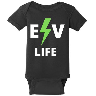 Cool EV Life Electric Vehicle, EVs, Funny Electric Vehicle Baby Bodysuit