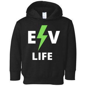 Cool EV Life Electric Vehicle, EVs, Funny Electric Vehicle Toddler Hoodie