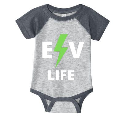 Cool EV Life Electric Vehicle, EVs, Funny Electric Vehicle Infant Baby Jersey Bodysuit