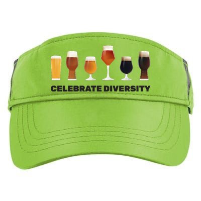 Celebrate Diversity beer Funny Adult Drive Performance Visor