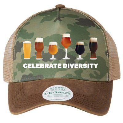 Celebrate Diversity beer Funny Legacy Tie Dye Trucker Hat