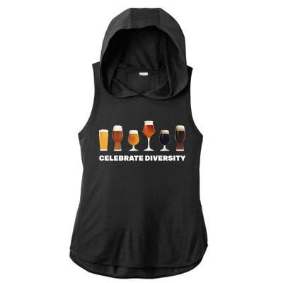 Celebrate Diversity beer Funny Ladies PosiCharge Tri-Blend Wicking Draft Hoodie Tank