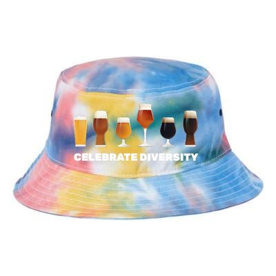 Celebrate Diversity beer Funny Tie Dye Newport Bucket Hat