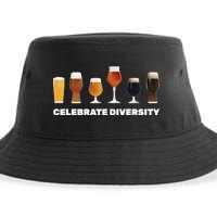 Celebrate Diversity beer Funny Sustainable Bucket Hat