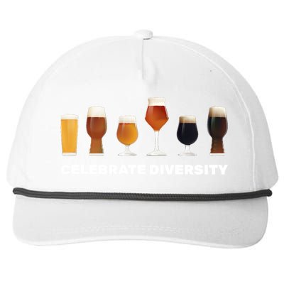 Celebrate Diversity beer Funny Snapback Five-Panel Rope Hat