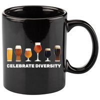 Celebrate Diversity beer Funny 11oz C Handle Ceramic Mug