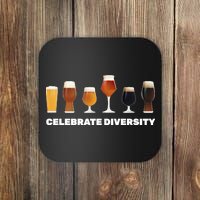 Celebrate Diversity beer Funny Coaster