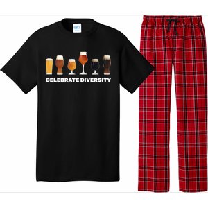 Celebrate Diversity beer Funny Pajama Set