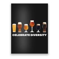 Celebrate Diversity beer Funny Poster