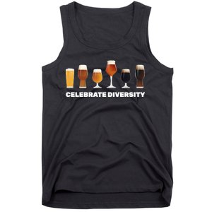 Celebrate Diversity beer Funny Tank Top