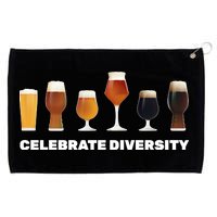 Celebrate Diversity beer Funny Grommeted Golf Towel