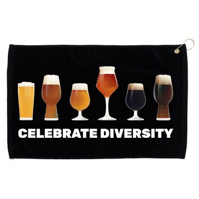 Celebrate Diversity beer Funny Grommeted Golf Towel