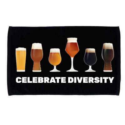 Celebrate Diversity beer Funny Microfiber Hand Towel