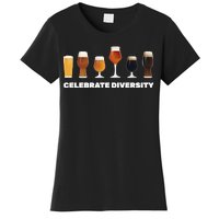 Celebrate Diversity beer Funny Women's T-Shirt