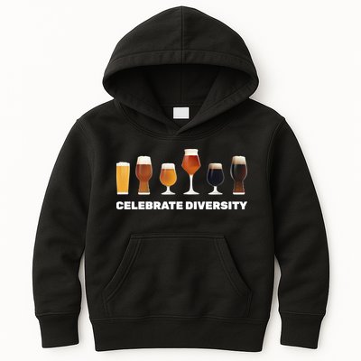 Celebrate Diversity beer Funny Kids Hoodie